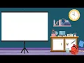 Download Lagu background animasi 2 ruang kelas baru layar proyektor dan papan tulis