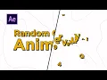 Random Character Animation After Effects Text Expression Tutorial