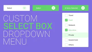 Custom Select Box Dropdown Menu In HTML CSS and Javascript Custom Select Menu CSS Dropdown Box