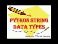 String data type in python python strings Python tutorial for beginners