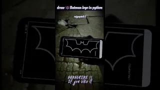 draw Batman logo in python python turtle