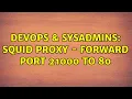 DevOps SysAdmins Squid Proxy - Forward Port 21000 to 80