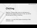 Chilling Meaning