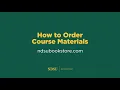 How to Order Course Materials