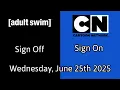Download Lagu [adult swim] Sign Off/Cartoon Network Sign On (Wednesday, June 25th 2025)