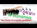 Scarcity the Basic Economic Problem
