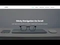 Sticky Navigation Bar On Scroll Using html css javascript Fixed Nav Bar On Scroll
