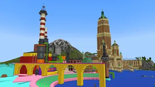 Planning the industrial district in my 14 year superflat world