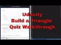 Udacity - Build a Triangle Quiz Walkthrough
