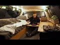 A Rainy Night of Truck Cap Camping Relaxing ASMR Sounds of Nature and Camping