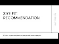 Python project Size fit recommendation system