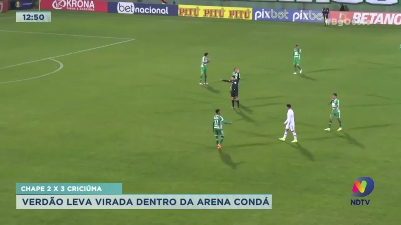 Chapecoense perde para o Criciúma e se complica na Série B