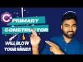 Intro to Primary constructor When to use Primary Constructor csharp 12 Dotnet