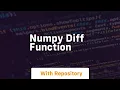 numpy diff function