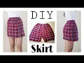 Lagu Converting Shorts into mini skirt | easy DIY | Thrift flip | cute mini skirt from shorts by sewing |