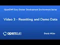 OpenEMR Easy Docker Development - Resetting and Demo Data
