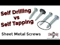 Self Tapping vs Self Drilling Sheet Metal Screws and the differences between them