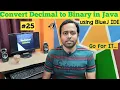 Convert Decimal to Binary in Java using BlueJ IDE BlueJ IDE ICSE IX X Java Programming