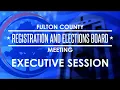 Fulton County Board of Registration Elections Meeting - March 11 2026