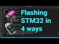 Flashing STM32 with ST-LINK JLINK and UART Bootloader cross platform 44