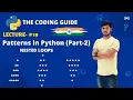 Lecture - Pyramid And Diamond Patterns In Python Nested Loop Python Tutorials For Beginners