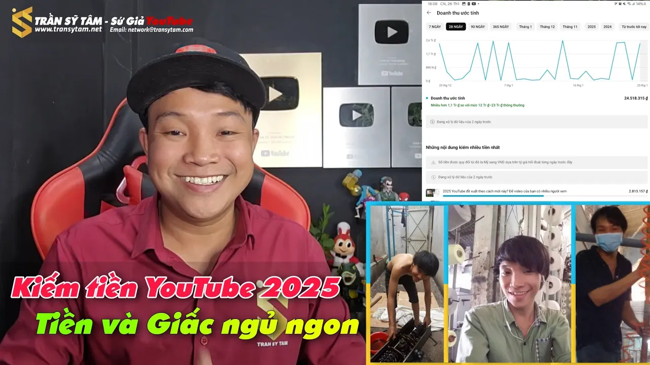 Outline Video TRẦN SỸ TÂM Sứ giả YouTube chia sẻ bí mật - Hai niềm Hạnh Phúc to lớn bên cạnh bạn mà bạn mãi đi tìm
