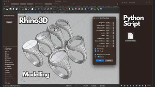 Rhino3D - Python Automation Oval Top Signet Ring Modelling