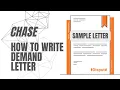 Chase How to Write Demand Letter - Dispute Bank Account Via Certified Mail Like a Pro