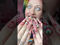 Doing A ZOMBIES Nails 3D Nail Art