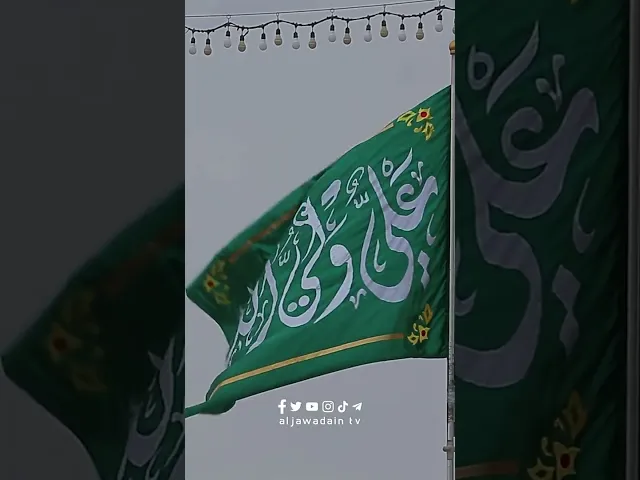 كاميرا الجوادين تطوف في رحاب المولى امير المؤمنين لتنقل لكم لوحة من لوحات العشق في حضرة الإمام علي ع