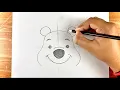 Download Lagu Drawing Winnie the Pooh ✏️🍯 | Cozy Sketch Vibes \u0026 Cute Aesthetic #drawingtutorial
