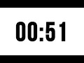 51 Second Timer Without Music Simple Countdown With Alarm At The End