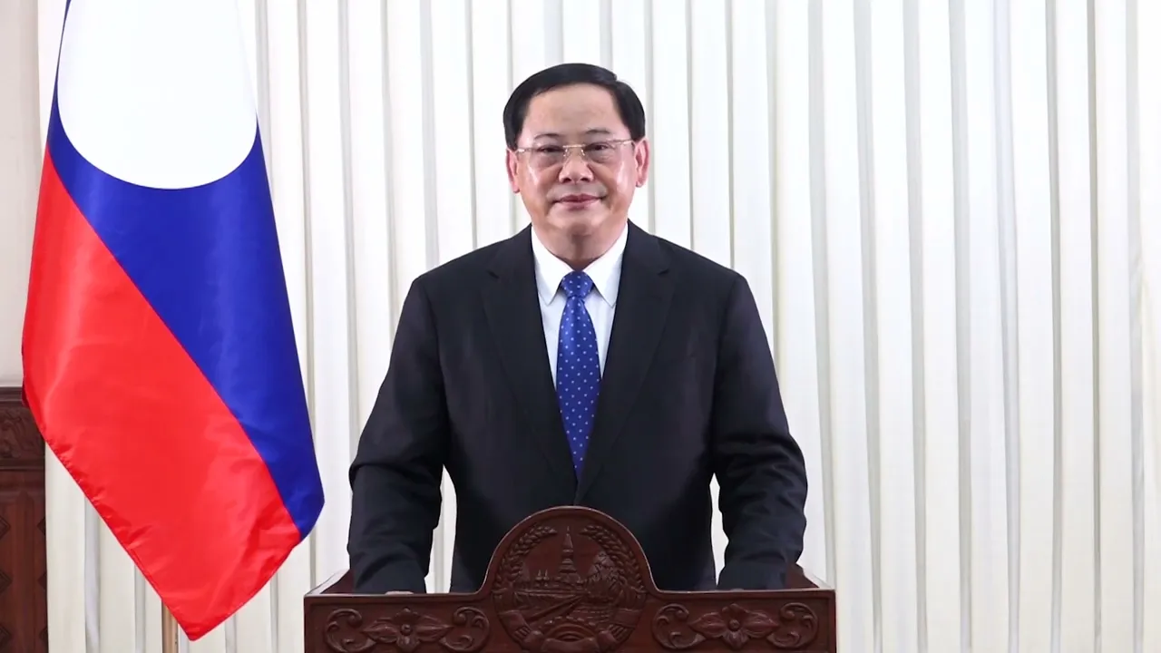 H.E Mr Sonexay Siphandone, Prime Minister at the launch of the 5th Population and Housing Census