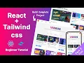 React Tailwind css Tutorial for Beginners Build and Deploy Complete Responsive website Part 2