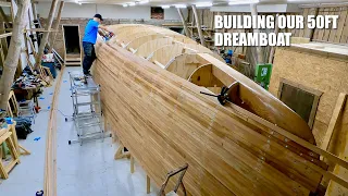 Building Our Dreamboat! Planking Progress And Viewers Q&A – Ep. 354 RAN Sailing