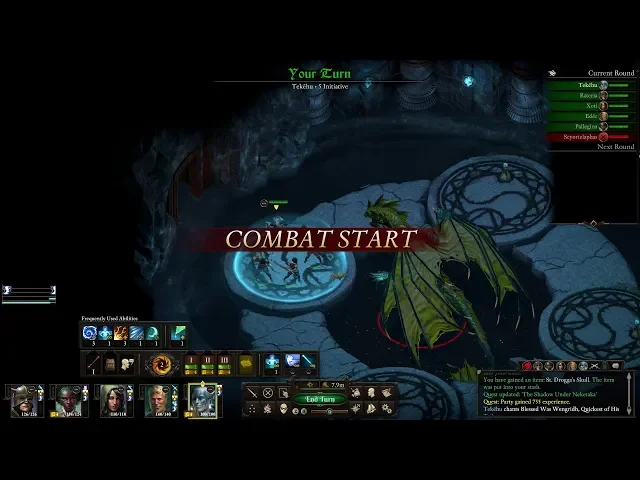 Pillars of Eternity 2: Deadfire - Turn-based mode gameplay