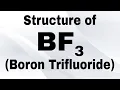 Lewis dot structure of BF3 Boron trifluoride BF3 structure in English