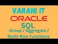 VARAHI IT - Oracle SQL