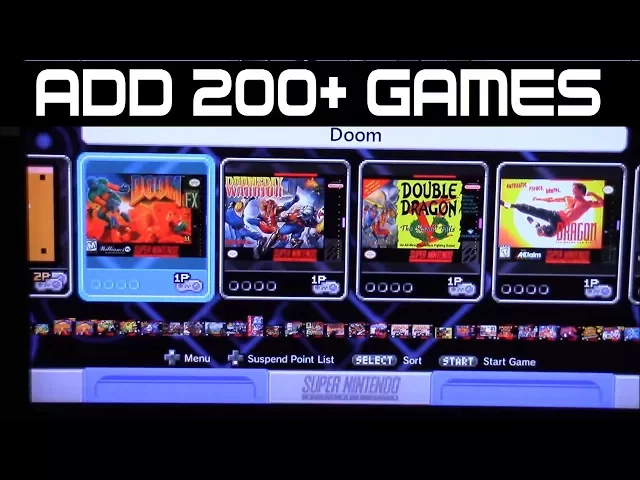 DEMO Add 200 + games SUPER EASY! to Super Nintendo Classic Edition!