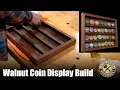 Custom Walnut Challenge Coin Display Shelf