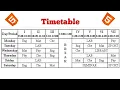 Advance HTML Tutorial How to Create a School Time Table in HTML DevSkills Simplified