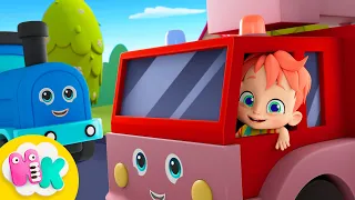 Sons dos Veículos 🚒 Caminhões para Crianças 🚜 Carros para Crianças | HeyKids em Português