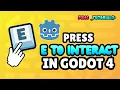 Godot 4 4 3D Interaction System Tutorial Press E to Interact Raycast