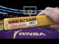 You can clean and re-use sandpaper Harbor Freight s Sanding Belt Cleaner Review