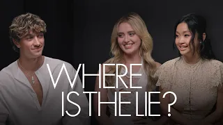 Lana Condor, Gavin Casalegno & Kathryn Newton Take Turns in the Hot Seat | Where Is the Lie? | ELLE