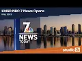 KNSD NBC 7 News Opens, 5/2022