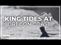 Close call with high tides at Cannon Beach