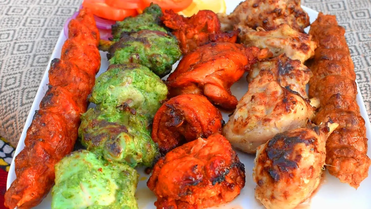 Chicken BBQ Platter with and Without coals/grill   Party /Dawat Menu 