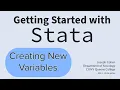 Creating New Variables in Stata