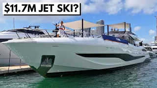 5,300 HP JET SKI? 🤯 $11,750,000 2023 Mangusta 104 Rev “Jacqpot” Yacht Tour